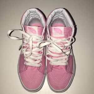 Pink High Top Vans - women’s size 5.5